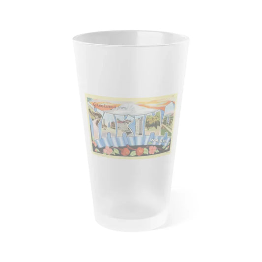 Greetings from Yakima Wash (Greeting Postcards) Frosted Pint Glass 16oz Default Title - Go Mug Yourself