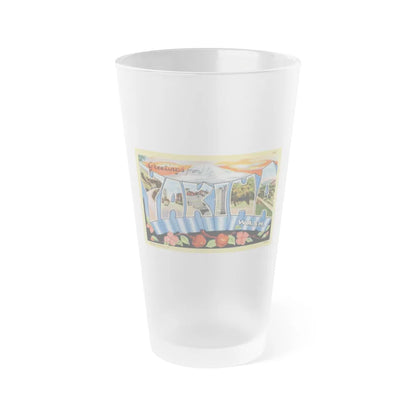 Greetings from Yakima Wash (Greeting Postcards) Frosted Pint Glass 16oz-Go Mug Yourself