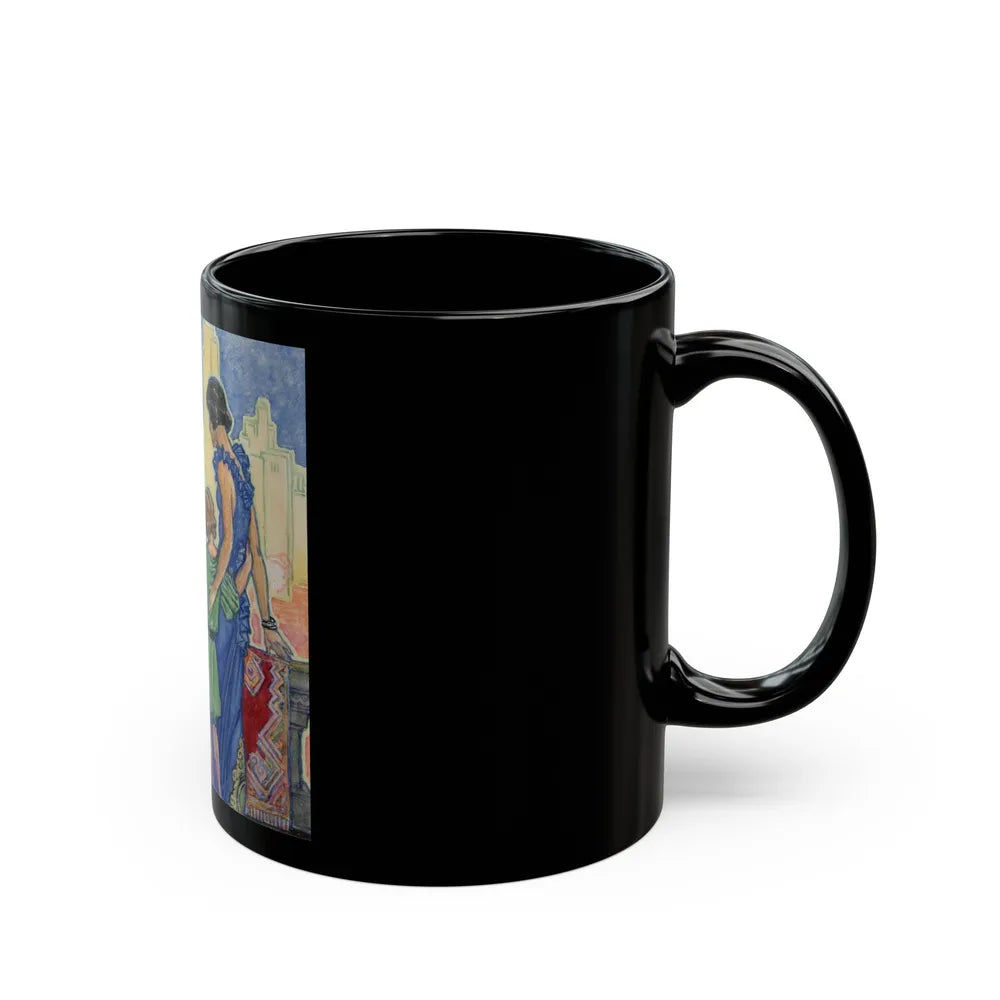 Greetings to Her - Black Coffee Mug-Go Mug Yourself