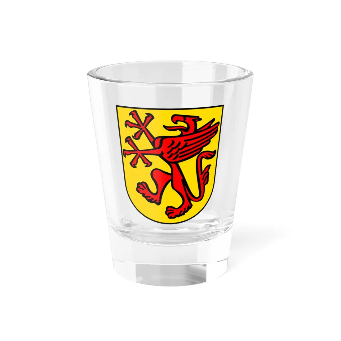 Greifensee-blazon-variant (Switzerland) (Coat of Arms) Shot Glass 1.5oz 1.5oz - Go Mug Yourself