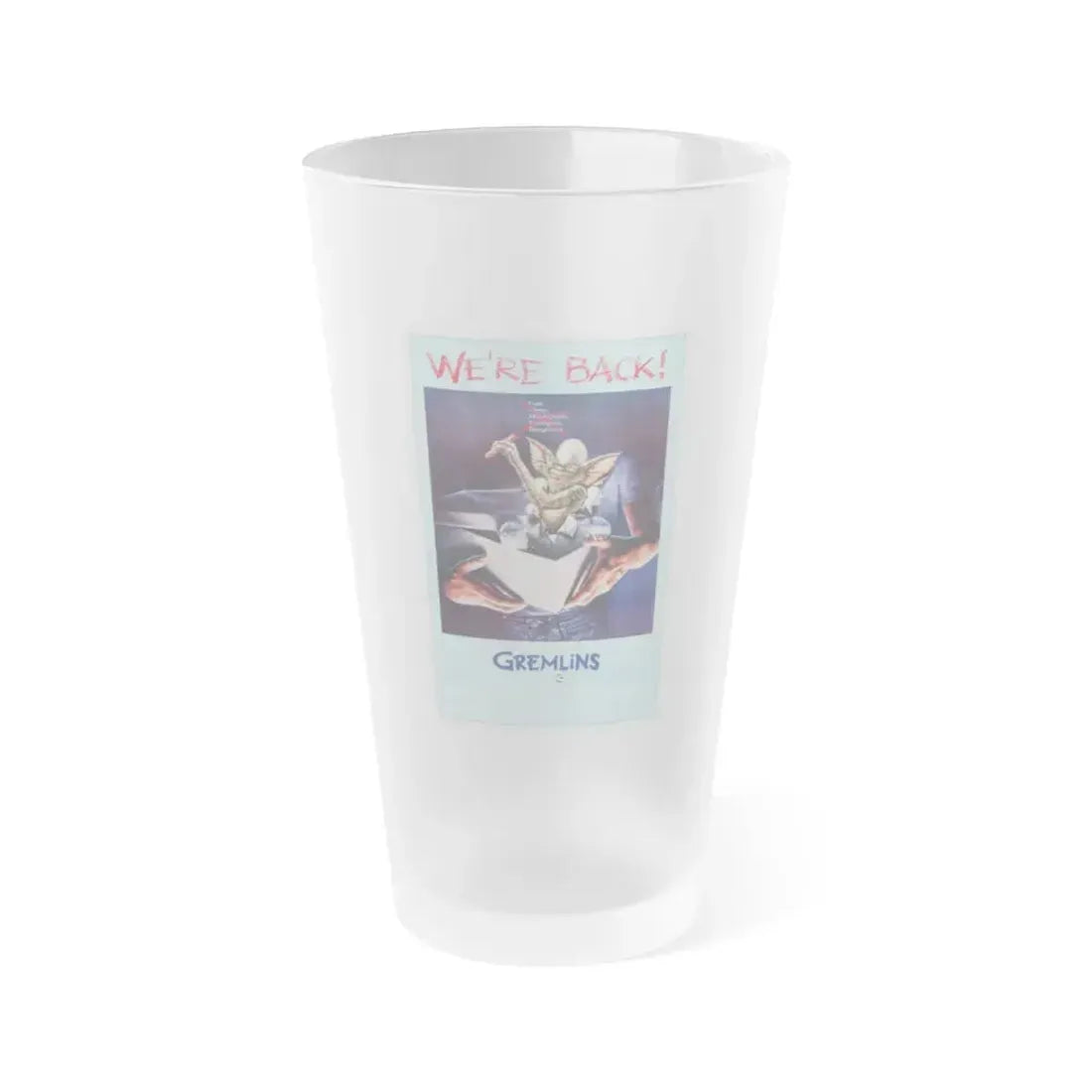 GREMLINS 1984 Movie Poster - Frosted Pint Glass 16oz Default Title - Go Mug Yourself