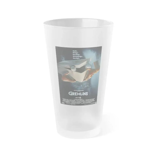 GREMLINS (DANISH) 1984 Movie Poster - Frosted Pint Glass 16oz Default Title - Go Mug Yourself