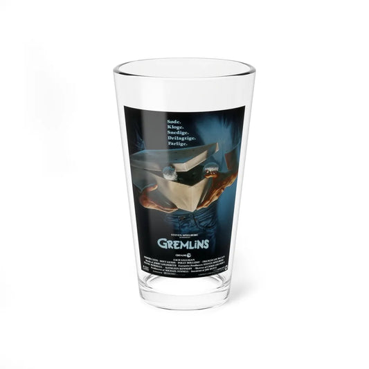 GREMLINS (DANISH) 1984 Movie Poster - Pint Glass 16oz-16oz-Go Mug Yourself