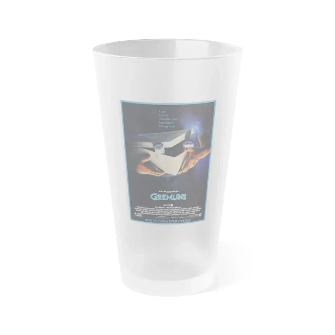 GREMLINS (TEASER) 2 1984 Movie Poster - Frosted Pint Glass 16oz Default Title - Go Mug Yourself
