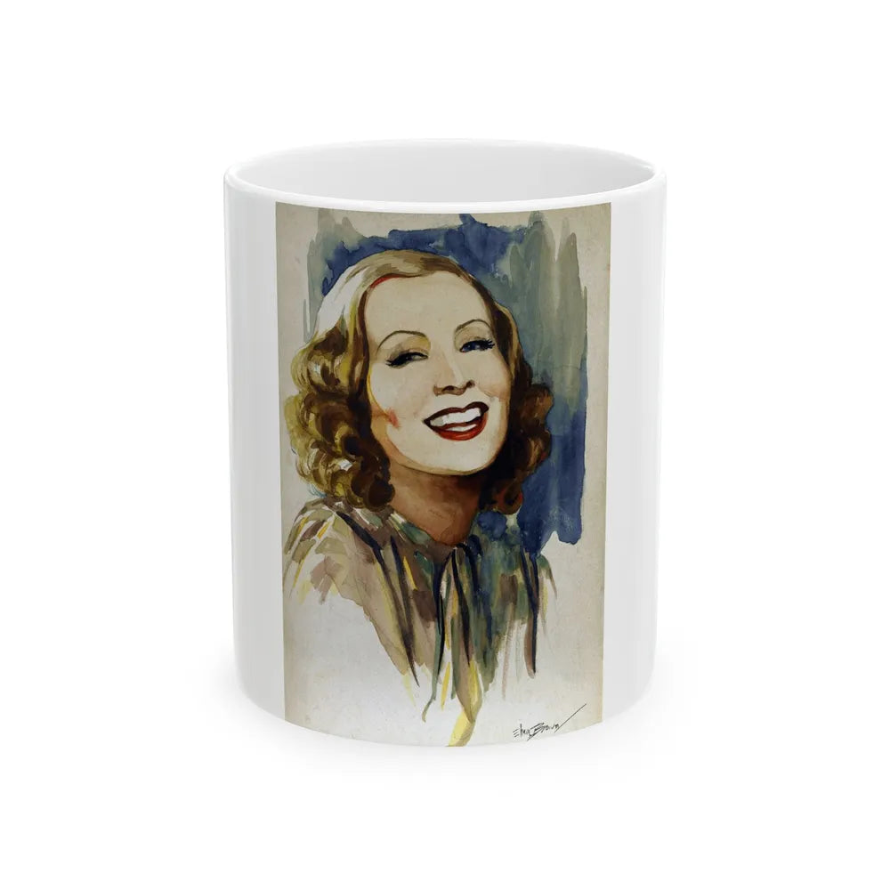 Greta Garbo_1 - White Coffee Mug-11oz-Go Mug Yourself