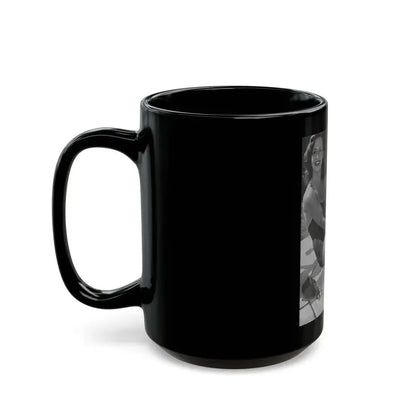 Greta Thyssen #08 - American Beauties Mag. '53 - 1 B&W Photo (Vintage Female Icon) Black Coffee Mug - Go Mug Yourself