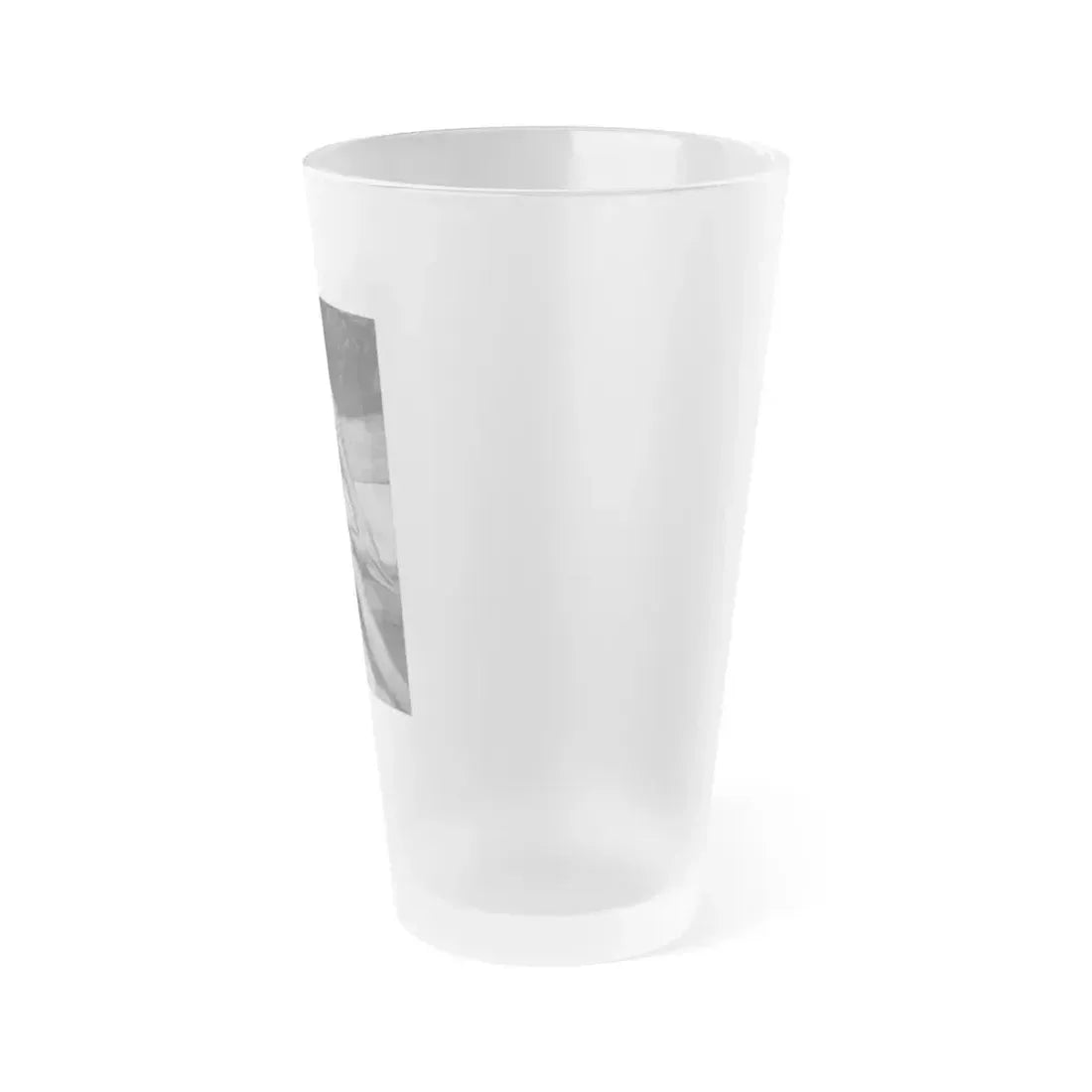 Greta Thyssen #08 - American Beauties Mag. '53 - 1 B&W Photo (Vintage Female Icon) Frosted Pint Glass 16oz - Go Mug Yourself