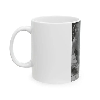 Greta Thyssen #08 - American Beauties Mag. '53 - 1 B&W Photo (Vintage Female Icon) White Coffee Mug - Go Mug Yourself