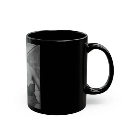 Greta Thyssen #09 - American Beauties Mag. '53 Mag. - 1 B&W Photo (Vintage Female Icon) Black Coffee Mug - Go Mug Yourself