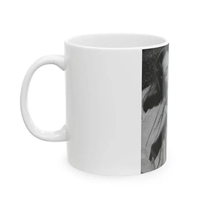 Greta Thyssen #09 - American Beauties Mag. '53 Mag. - 1 B&W Photo (Vintage Female Icon) White Coffee Mug - Go Mug Yourself