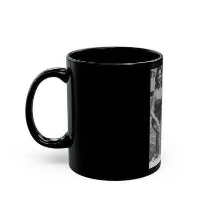 Greta Thyssen #10 - American Beauties Mag. '53 - 3 B&W Photos (Vintage Female Icon) Black Coffee Mug - Go Mug Yourself