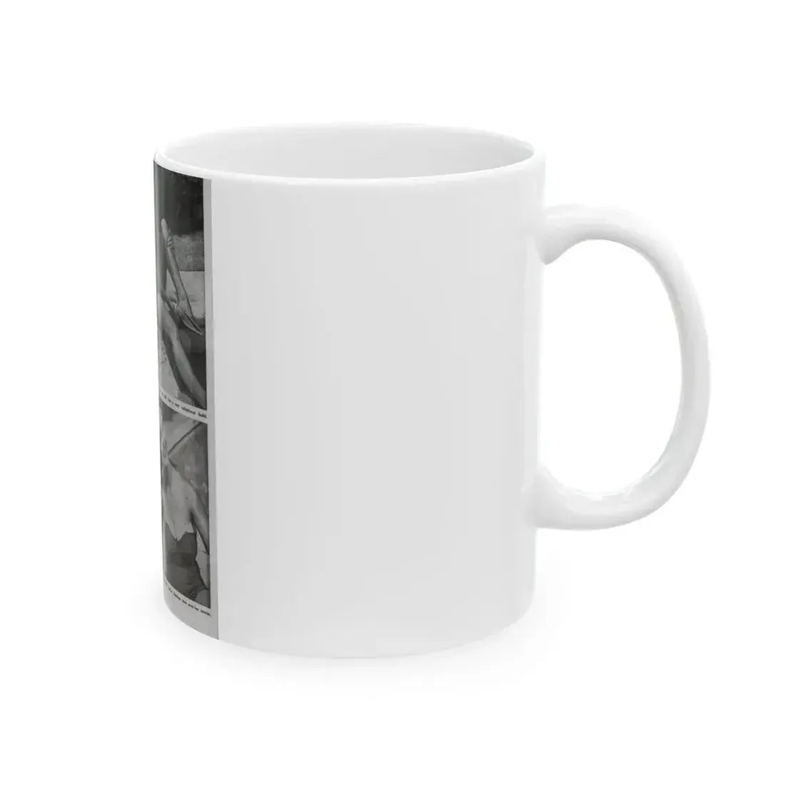 Greta Thyssen #10 - American Beauties Mag. '53 - 3 B&W Photos (Vintage Female Icon) White Coffee Mug - Go Mug Yourself