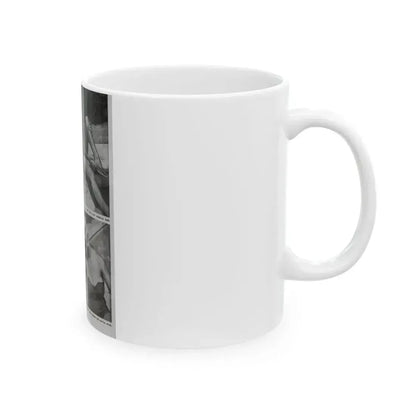Greta Thyssen #10 - American Beauties Mag. '53 - 3 B&W Photos (Vintage Female Icon) White Coffee Mug - Go Mug Yourself