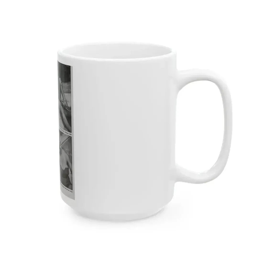 Greta Thyssen #10 - American Beauties Mag. '53 - 3 B&W Photos (Vintage Female Icon) White Coffee Mug - Go Mug Yourself
