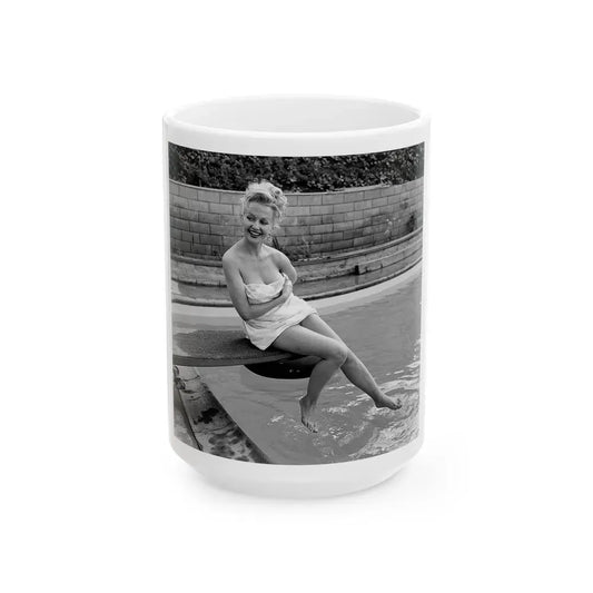 Greta Thyssen #102 (Vintage Female Icon) White Coffee Mug 15oz - Go Mug Yourself