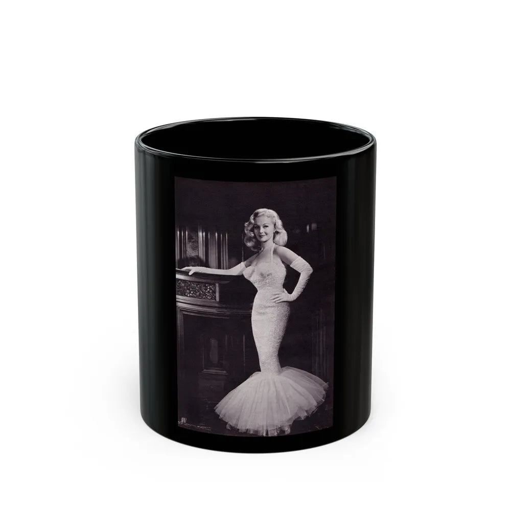 Greta Thyssen #111 (Vintage Female Icon) Black Coffee Mug-11oz-Go Mug Yourself