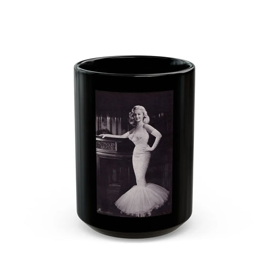 Greta Thyssen #111 (Vintage Female Icon) Black Coffee Mug-15oz-Go Mug Yourself