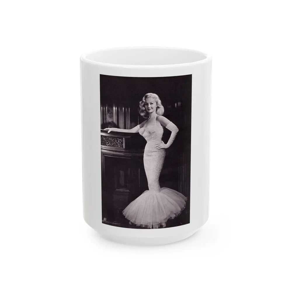 Greta Thyssen #111 (Vintage Female Icon) White Coffee Mug-15oz-Go Mug Yourself