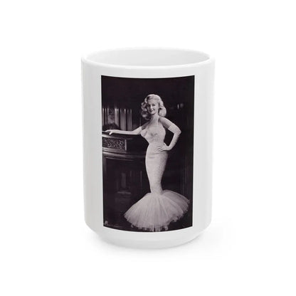 Greta Thyssen #111 (Vintage Female Icon) White Coffee Mug 15oz - Go Mug Yourself