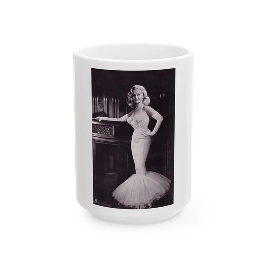 Greta Thyssen #111 (Vintage Female Icon) White Coffee Mug 15oz - Go Mug Yourself