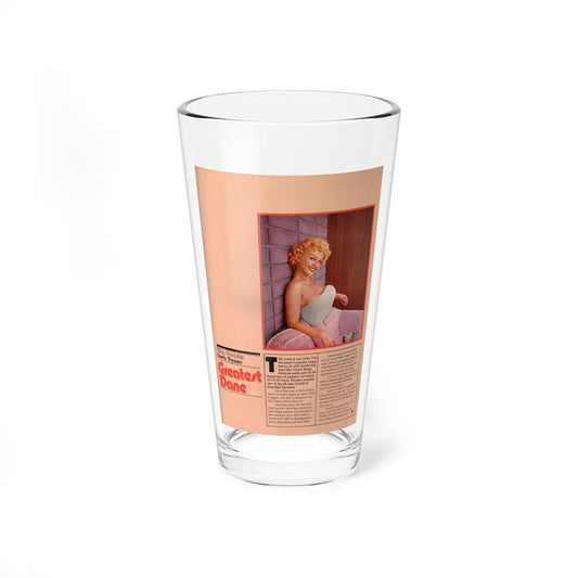 Greta Thyssen #117 (Vintage Female Icon) Pint Glass 16oz-16oz-Go Mug Yourself