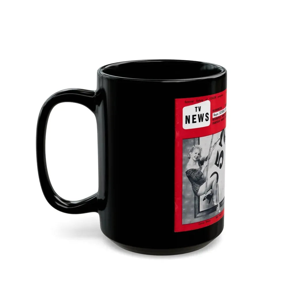 Greta Thyssen #118 (Vintage Female Icon) Black Coffee Mug - Go Mug Yourself