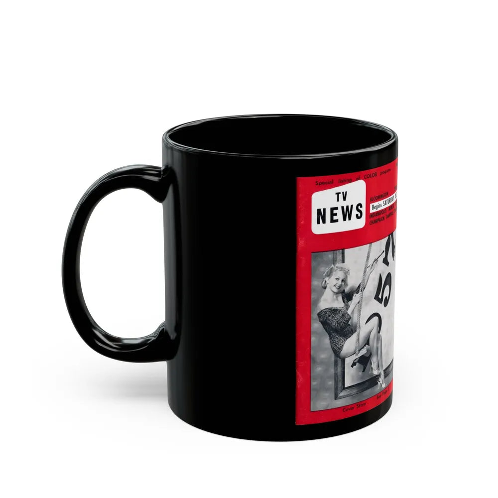 Greta Thyssen #118 (Vintage Female Icon) Black Coffee Mug-Go Mug Yourself