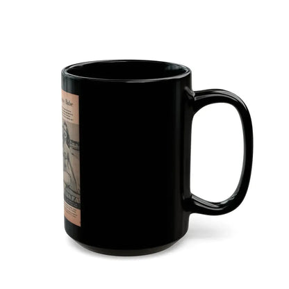 Greta Thyssen #119 - Gala Mag. January '53 - 2 B&W Photos & Captions (Vintage Female Icon) Black Coffee Mug - Go Mug Yourself