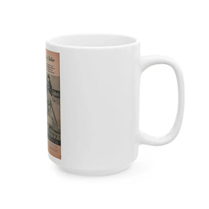 Greta Thyssen #119 - Gala Mag. January '53 - 2 B&W Photos & Captions (Vintage Female Icon) White Coffee Mug - Go Mug Yourself