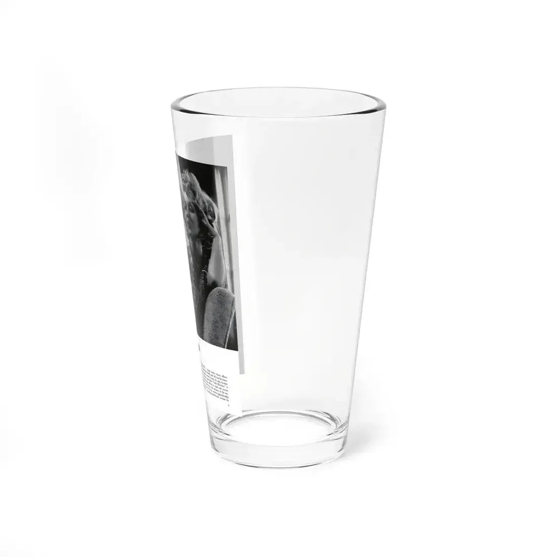 Greta Thyssen #126 - 1 Page with, 1 B&W Photo & Paragraph from Modern Man Mag. April '57 (Vintage Female Icon) Pint Glass 16oz - Go Mug Yourself