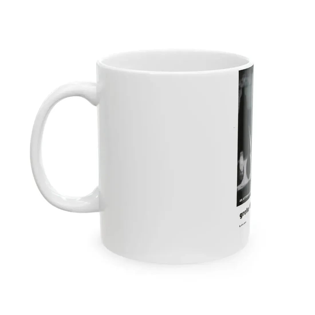 Greta Thyssen #126 - 1 Page with, 1 B&W Photo & Paragraph from Modern Man Mag. April '57 (Vintage Female Icon) White Coffee Mug - Go Mug Yourself