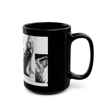 Greta Thyssen #127 - 2 Pages 5 B&W Photos from Modern Man Mag. April '57 (Vintage Female Icon) Black Coffee Mug - Go Mug Yourself
