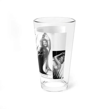 Greta Thyssen #127 - 2 Pages 5 B&W Photos from Modern Man Mag. April '57 (Vintage Female Icon) Pint Glass 16oz - Go Mug Yourself