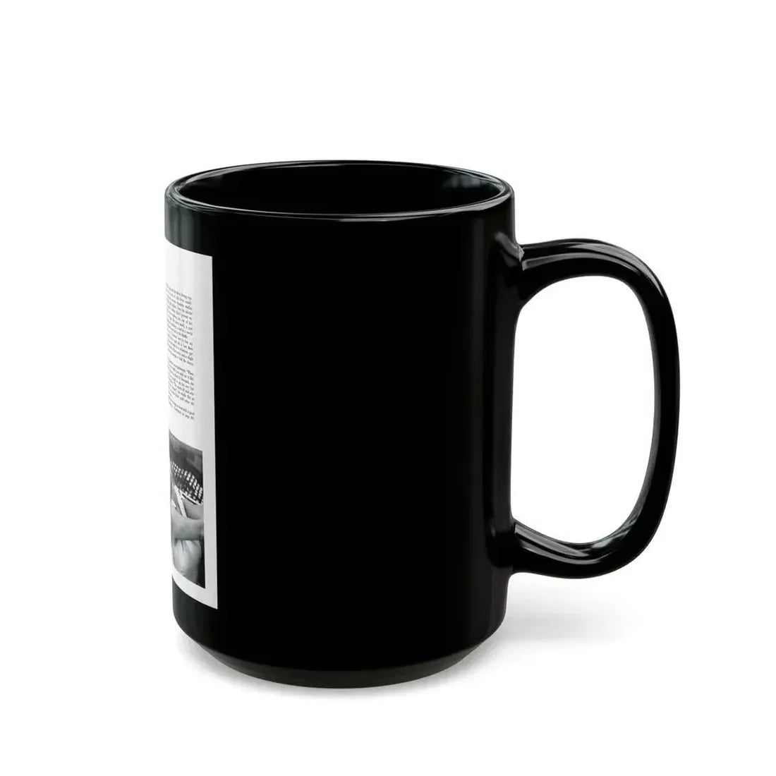 Greta Thyssen #129 - 1 Pages 2 B&W Photos from Modern Man Mag. April '57 (Vintage Female Icon) Black Coffee Mug - Go Mug Yourself