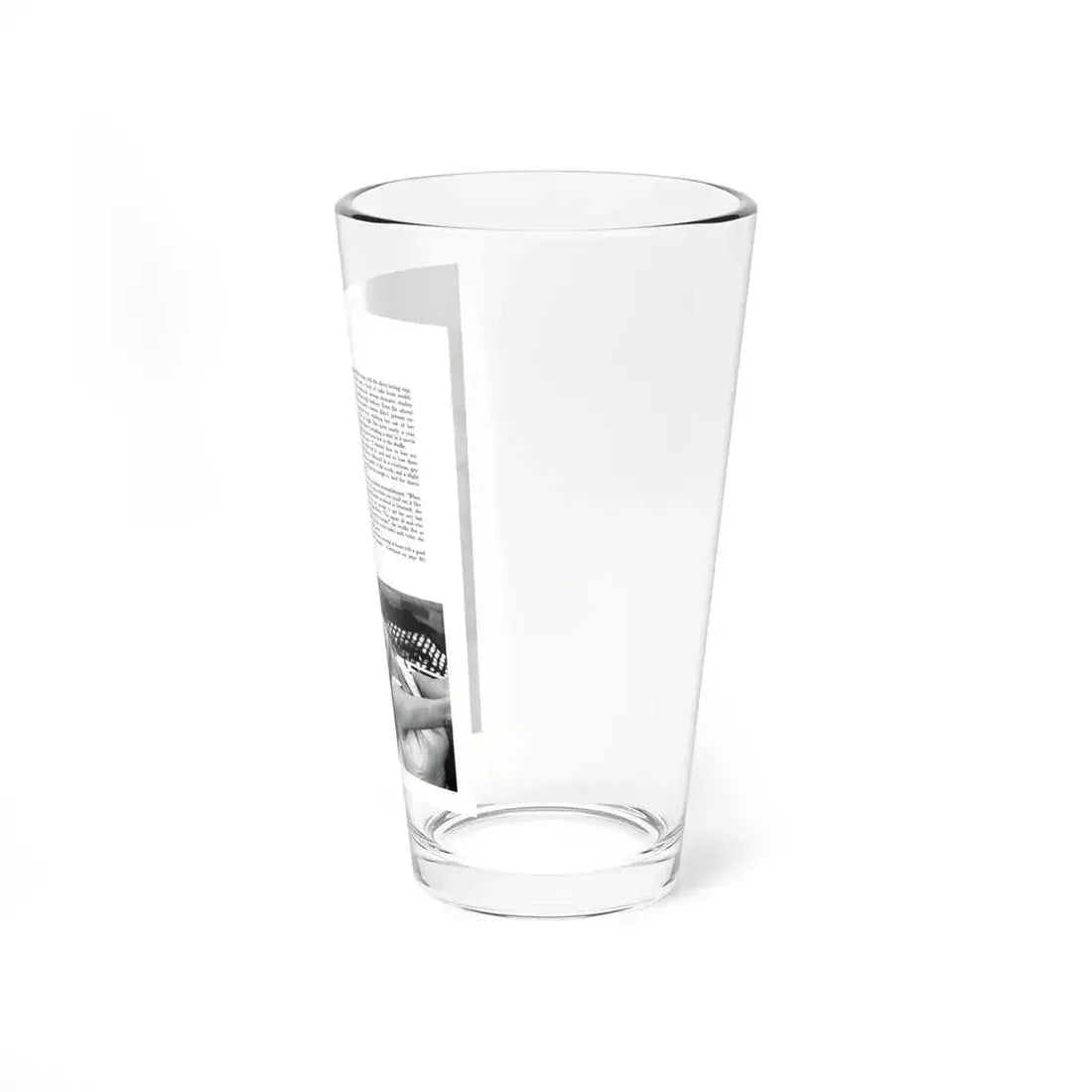 Greta Thyssen #129 - 1 Pages 2 B&W Photos from Modern Man Mag. April '57 (Vintage Female Icon) Pint Glass 16oz - Go Mug Yourself