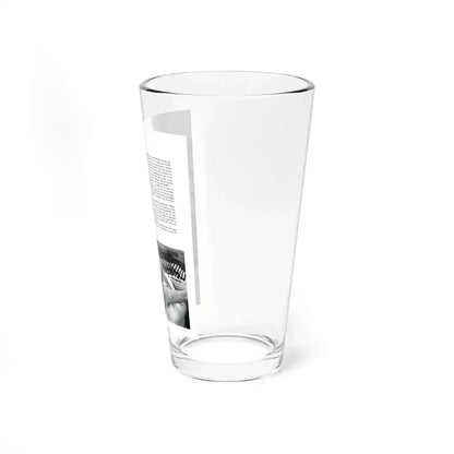 Greta Thyssen #129 - 1 Pages 2 B&W Photos from Modern Man Mag. April '57 (Vintage Female Icon) Pint Glass 16oz - Go Mug Yourself
