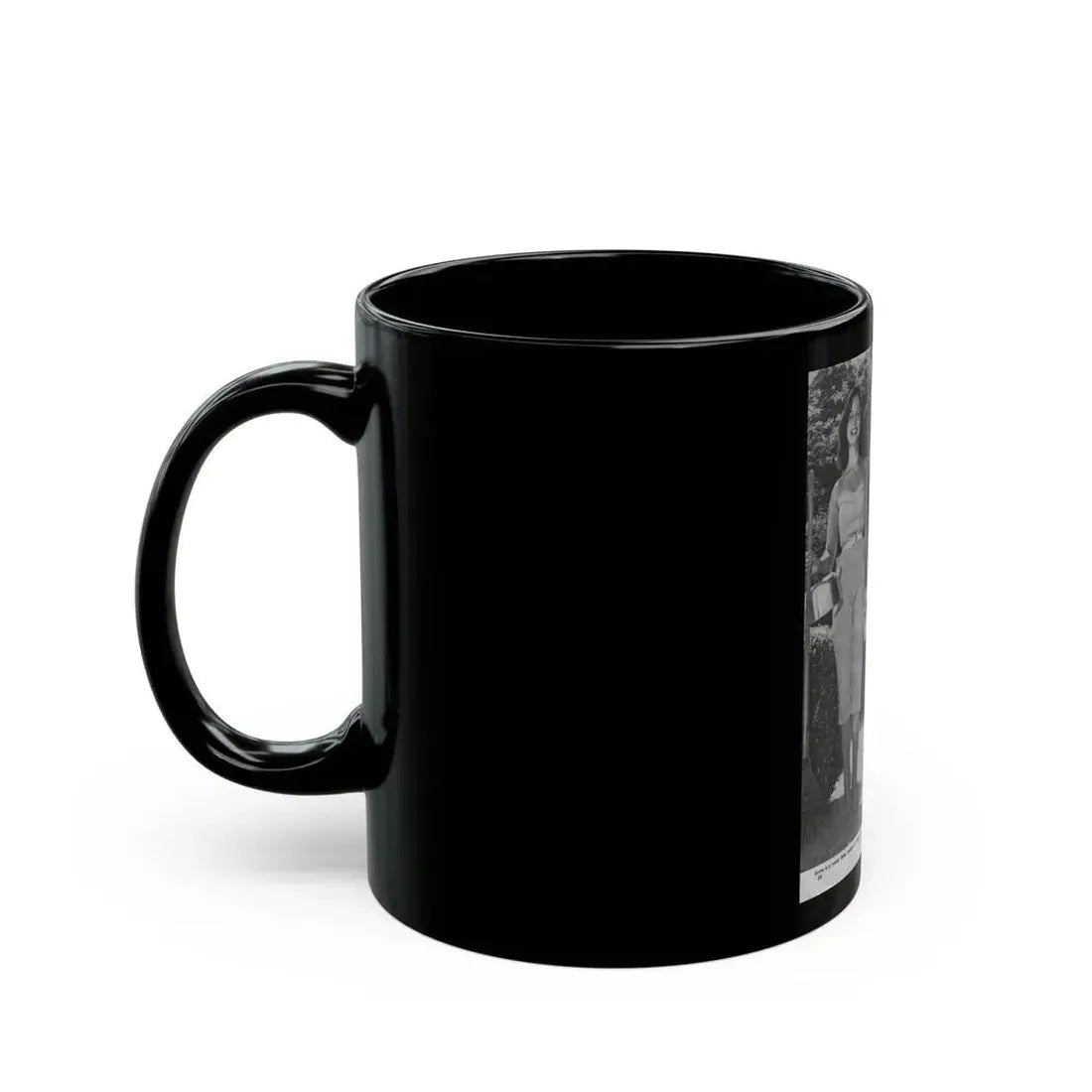 Greta Thyssen #13 - American Beauties Mag. '53 - 2 B&W Photos (Vintage Female Icon) Black Coffee Mug - Go Mug Yourself