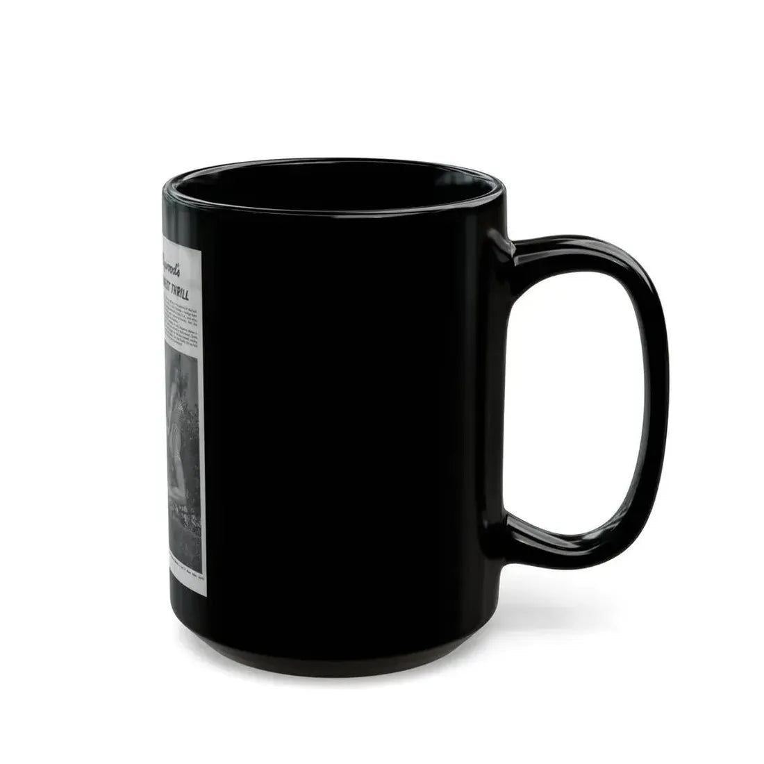 Greta Thyssen #13 - American Beauties Mag. '53 - 2 B&W Photos (Vintage Female Icon) Black Coffee Mug - Go Mug Yourself