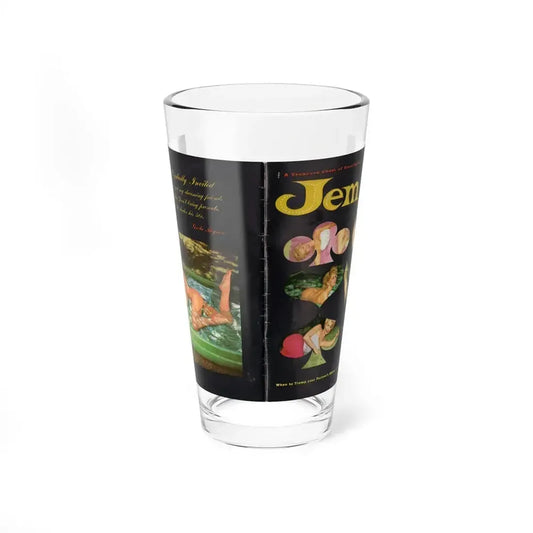 Greta Thyssen #130 - Greta on Front & Back Cover in Color & spread from Jem Mag. May '57 (Vintage Female Icon) Pint Glass 16oz 16oz - Go Mug Yourself