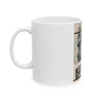 Greta Thyssen #131 - 1 Page 3 B&W Photos (Vintage Female Icon) White Coffee Mug - Go Mug Yourself
