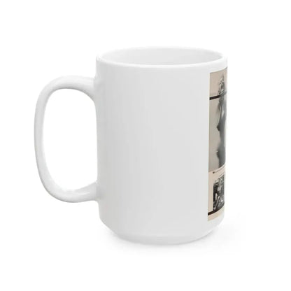 Greta Thyssen #131 - 1 Page 3 B&W Photos (Vintage Female Icon) White Coffee Mug - Go Mug Yourself
