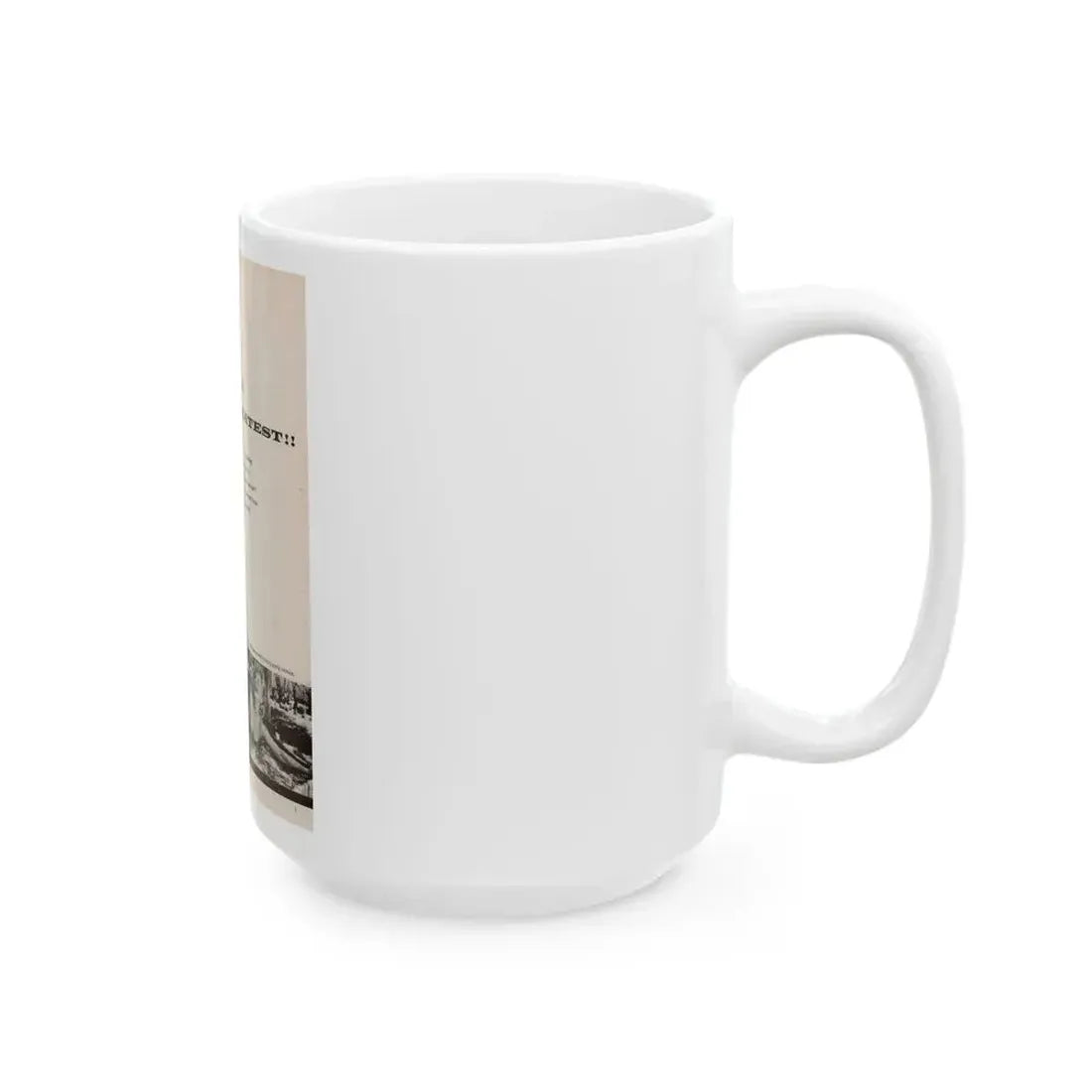 Greta Thyssen #131 - 1 Page 3 B&W Photos (Vintage Female Icon) White Coffee Mug - Go Mug Yourself