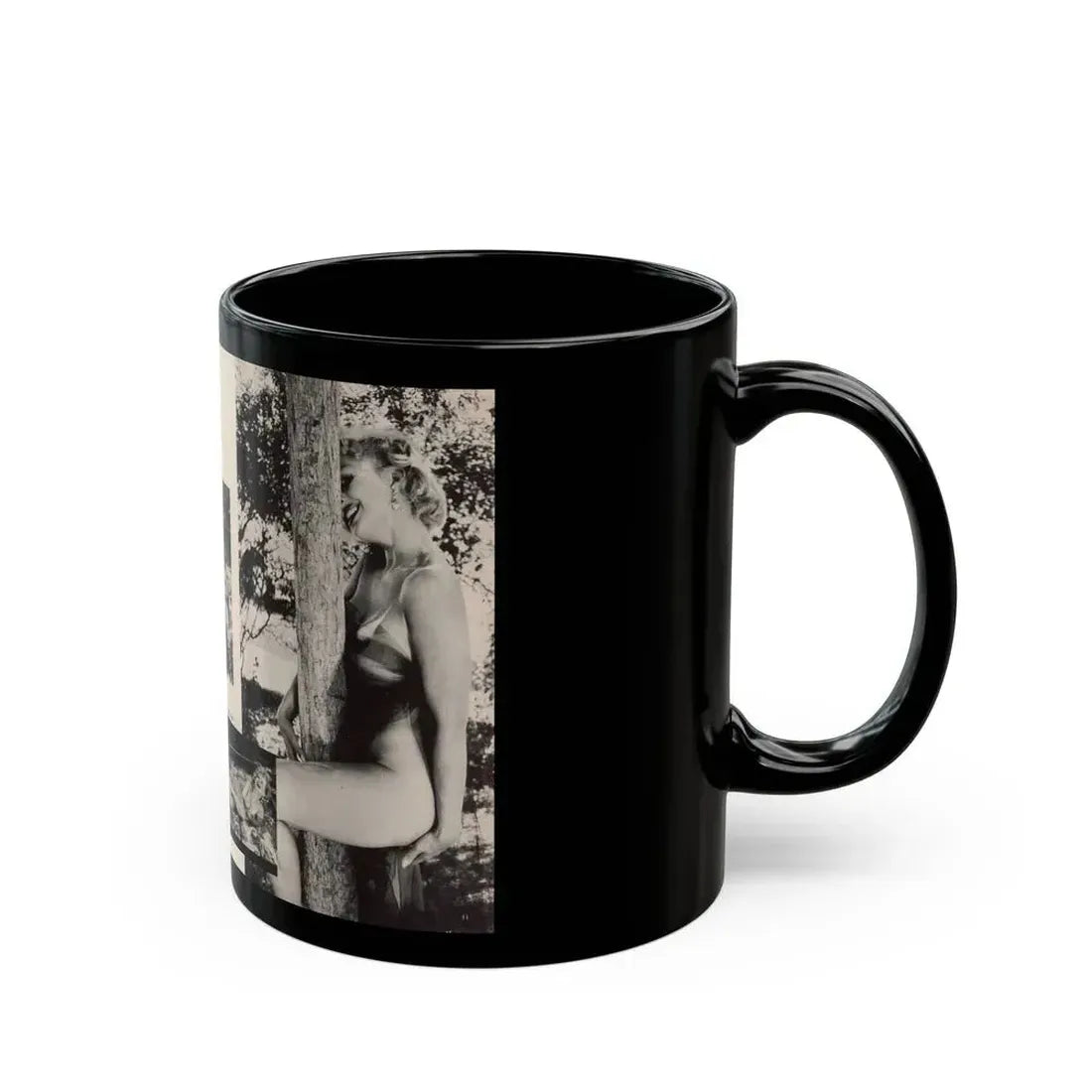 Greta Thyssen #132 - 2 Page 6 B&W Photos from Jem Mag. May '57 (Vintage Female Icon) Black Coffee Mug - Go Mug Yourself