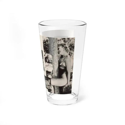 Greta Thyssen #132 - 2 Page 6 B&W Photos from Jem Mag. May '57 (Vintage Female Icon) Pint Glass 16oz - Go Mug Yourself