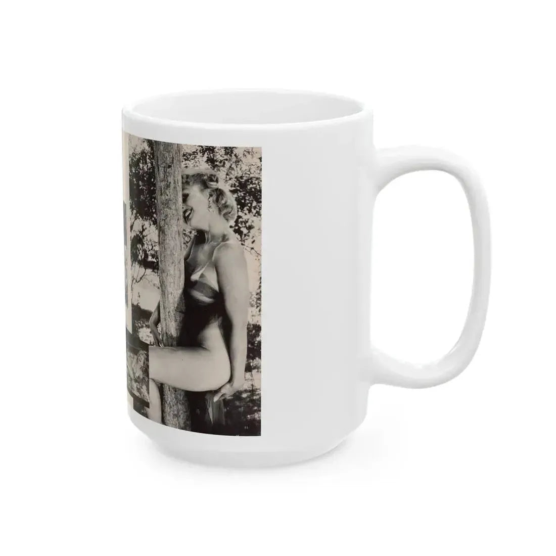 Greta Thyssen #132 - 2 Page 6 B&W Photos from Jem Mag. May '57 (Vintage Female Icon) White Coffee Mug - Go Mug Yourself