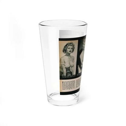 Greta Thyssen #138 - 2 Pages, 3 B&W Photos & Captions from VUE Digest Mag. Nov. '59 (Vintage Female Icon) Pint Glass 16oz - Go Mug Yourself