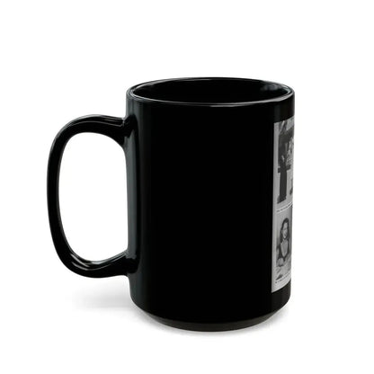 Greta Thyssen #14 - American Beauties Mag. '53 - 3 B&W Photos (Vintage Female Icon) Black Coffee Mug - Go Mug Yourself