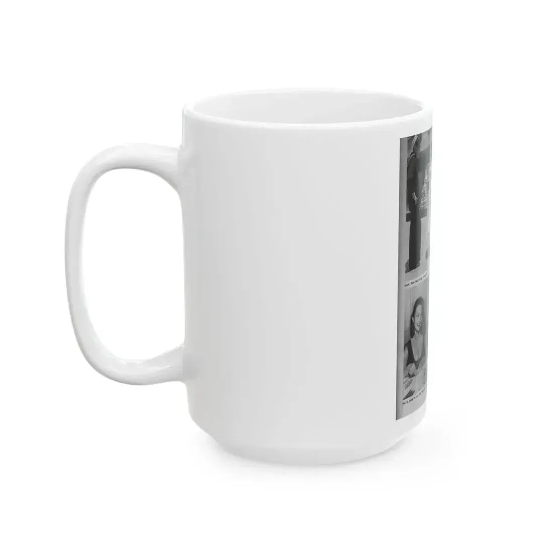 Greta Thyssen #14 - American Beauties Mag. '53 - 3 B&W Photos (Vintage Female Icon) White Coffee Mug - Go Mug Yourself
