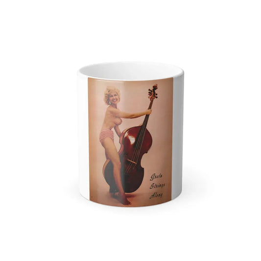Greta Thyssen #144 - 1 Page & 1 Color Photo from Jem Mag. June '58 (Vintage Female Icon) Color Changing Mug 11oz 11oz - Go Mug Yourself