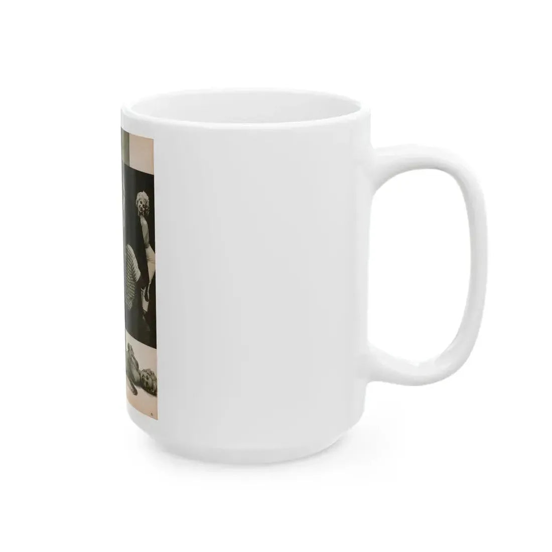 Greta Thyssen #145 - 1 Pages & 2 B&W Photos, Captions & Short Paragraph from Jem Mag. June '58 (Vintage Female Icon) White Coffee Mug - Go Mug Yourself
